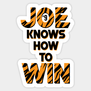 Joe knows how to WIN - Cincinnati Bengals - Joe Burrow Sticker